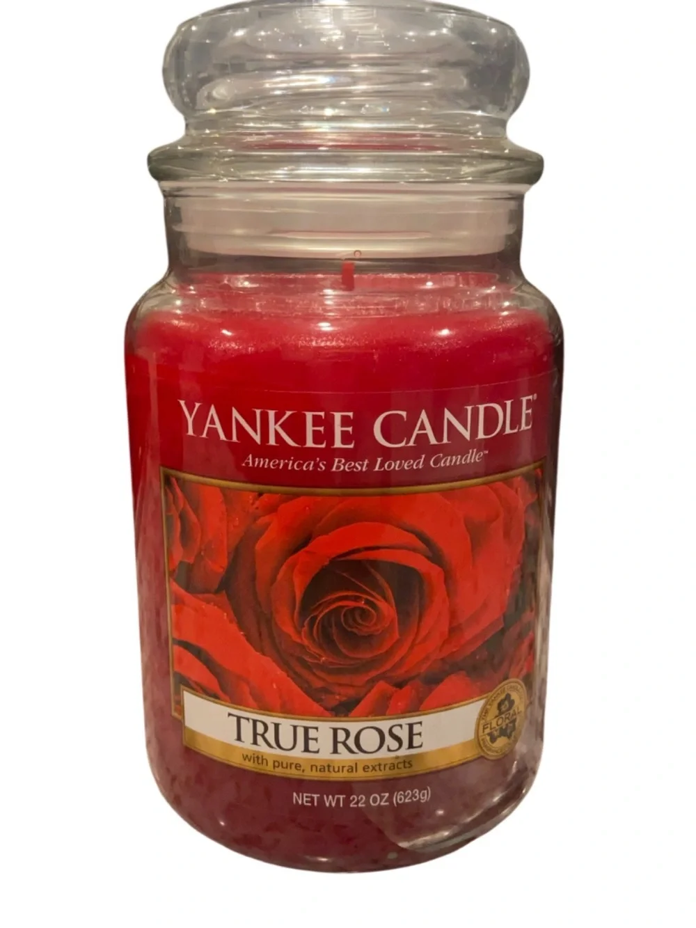 Yankee Candle True Rose 22 oz Large Jar Candle Retired Discontinued New